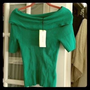 Brand new Karen Millen green sweater top Medium